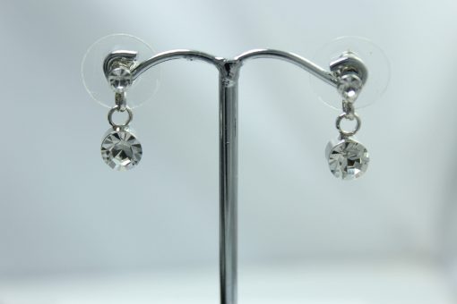 Diamond Drop Earrings for Pierced Ears - Image 2