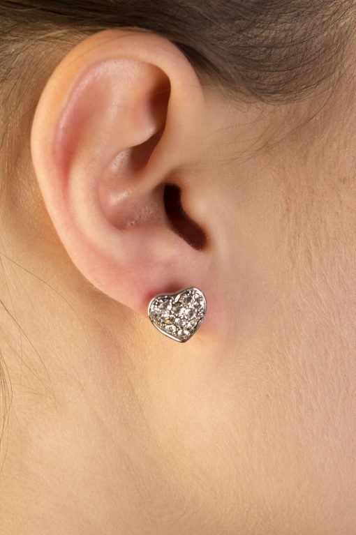 Diamond Heart Earrings - Image 8