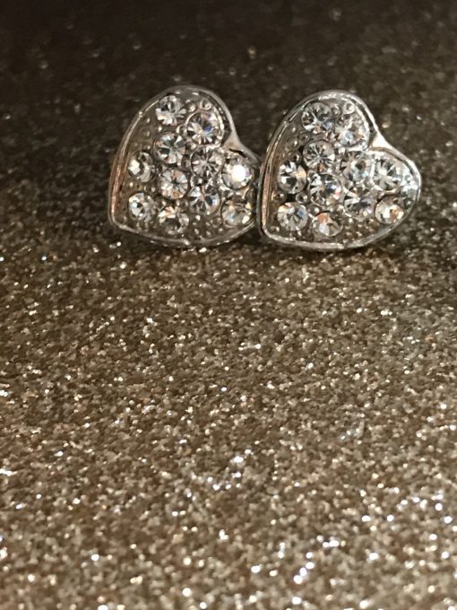 Diamond Heart Earrings - Image 3