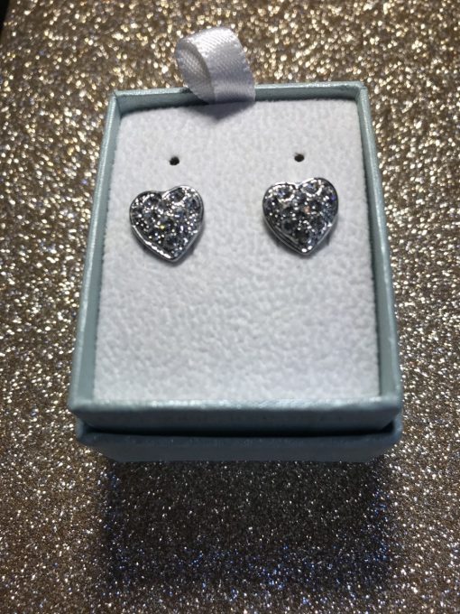 Diamond Heart Earrings - Image 5