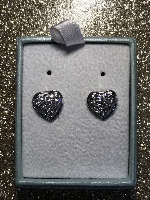 Diamond Heart Earrings - Image 6