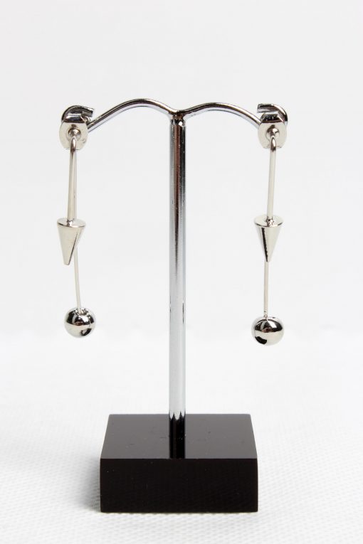 Punky silver earrings - Image 2
