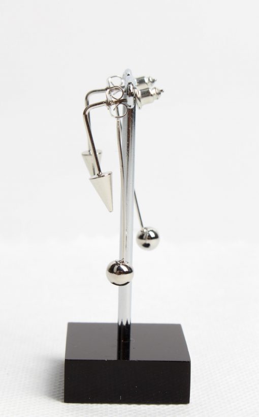 Punky silver earrings - Image 3