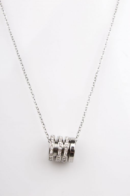 Silver Ring Pendant Necklace
