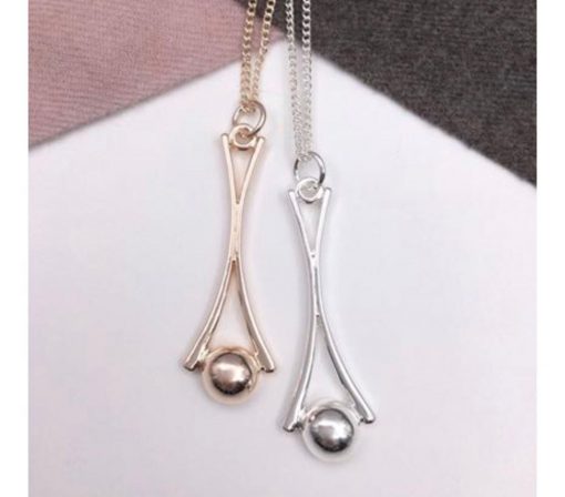 Silver ball necklace - Image 5
