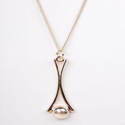 Rose Gold ball necklace