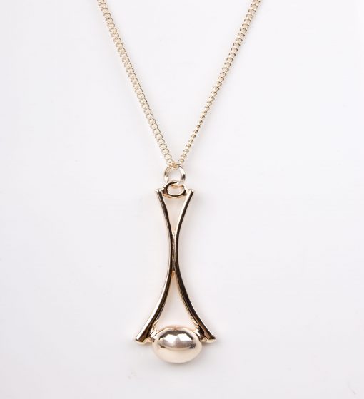 Rose Gold ball necklace