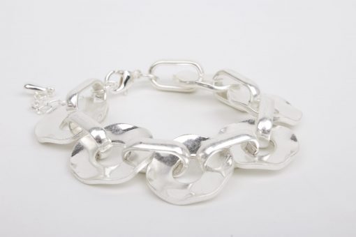 Silver Disc Bracelet