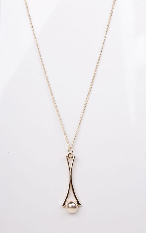 Rose Gold ball necklace - Image 3