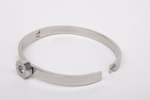 Limited Edition: Silver Bangle with Interchangeable Stones - Image 2