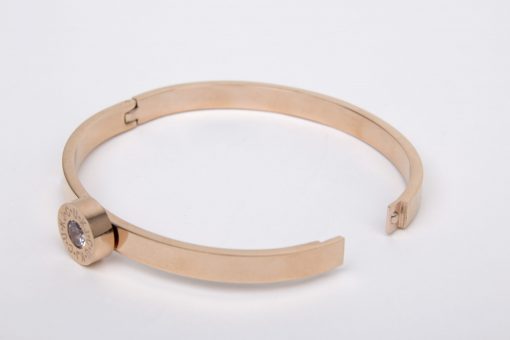Limited Edition: Gold Bangle comes with 4 different coloured interchangeable stones - Image 2