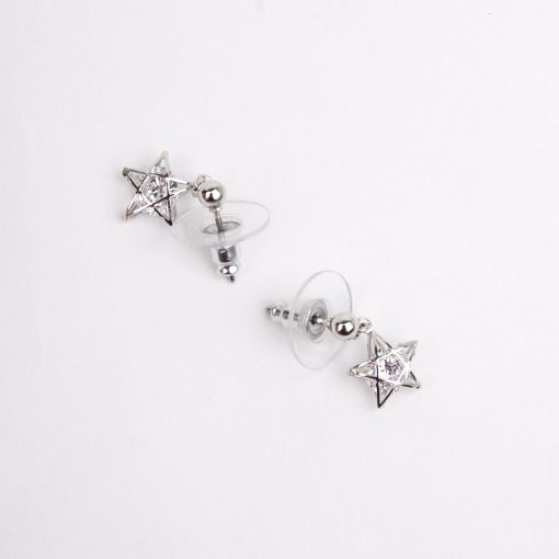 Star Cubic Zirconia Drop Diamante Earrings - Image 3