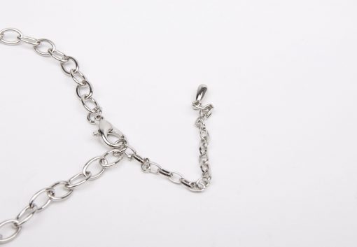 Hammered Link Chained Long Necklace - Image 4