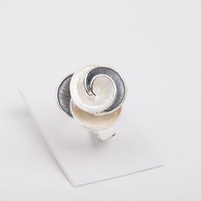 Silver & Gunmetal Ring