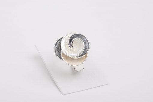 Silver & Gunmetal Ring