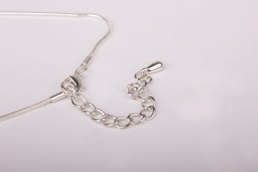 Light Blue Chain Drop Pendant Necklace - Image 3