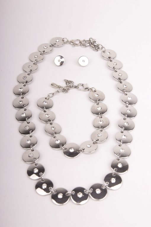Silver Diamond Hoop Bracelet - Image 3