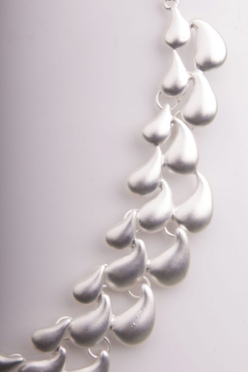 Silver Teardrop Necklace - Image 2