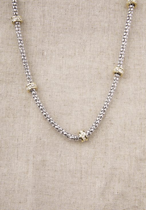 Silver and Gold Necklace - Image 2