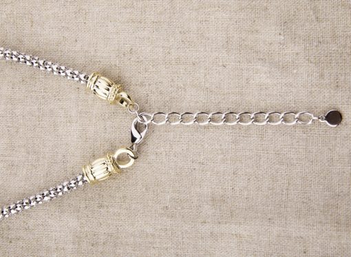 Silver and Gold Necklace - Image 3