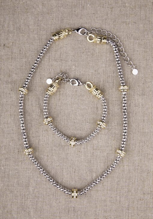 Silver and Gold Necklace - Image 4
