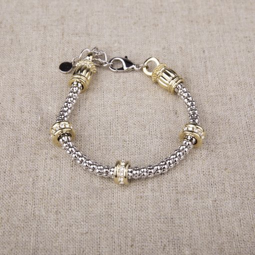 Silver and Gold Bracelet - Image 4