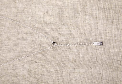 Silver Curved Necklace - Image 3