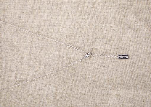 Silver Chain Diamond Necklace - Image 3