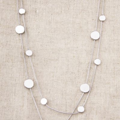 Double Layered Multi Disc Necklace