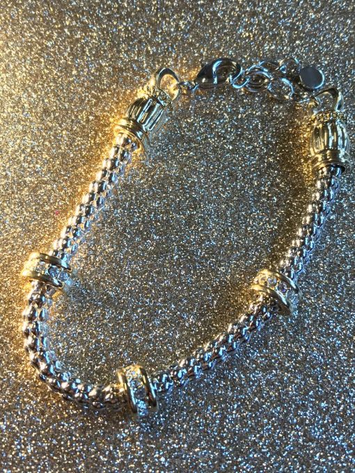 Silver and Gold Bracelet - Image 3