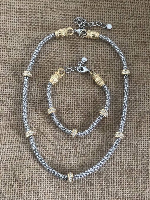Silver and Gold Necklace - Image 6