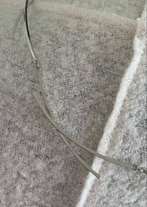 Silver Short Necklace - Image 6
