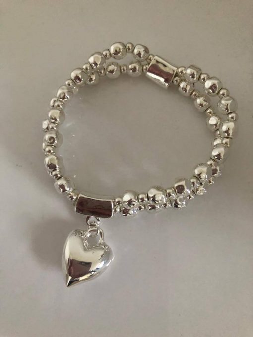 Silver Heart Bracelet - Image 2