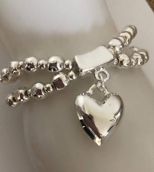 Silver Heart Bracelet - Image 3