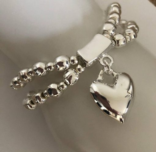 Silver Heart Bracelet