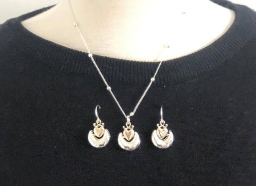 Heart Crown and Moon Necklace - Image 5