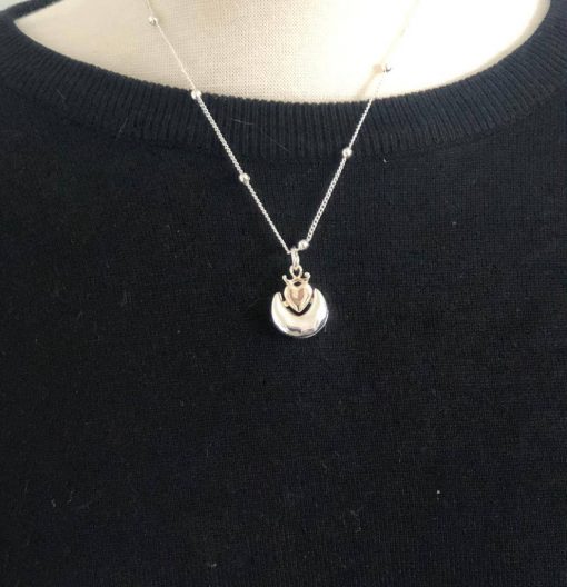 Heart Crown and Moon Necklace - Image 4