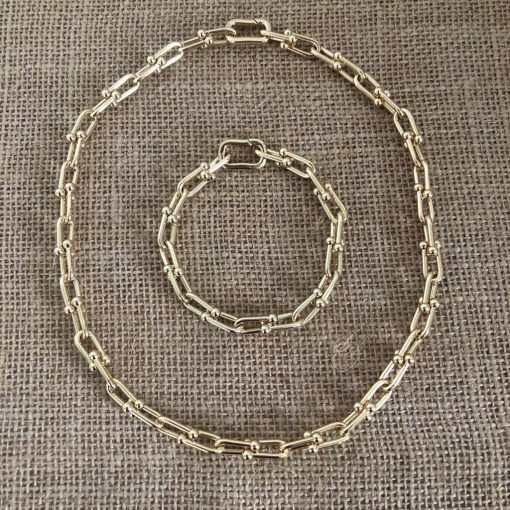 Gold Link Chain Necklace - Image 2