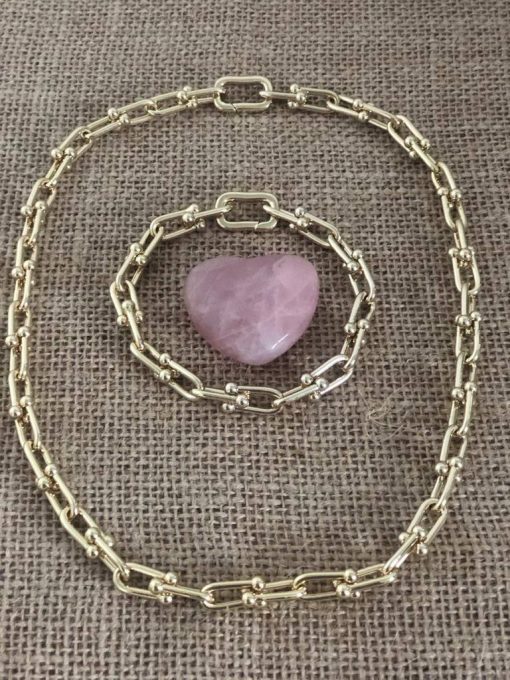 Gold Link Chain Necklace - Image 6