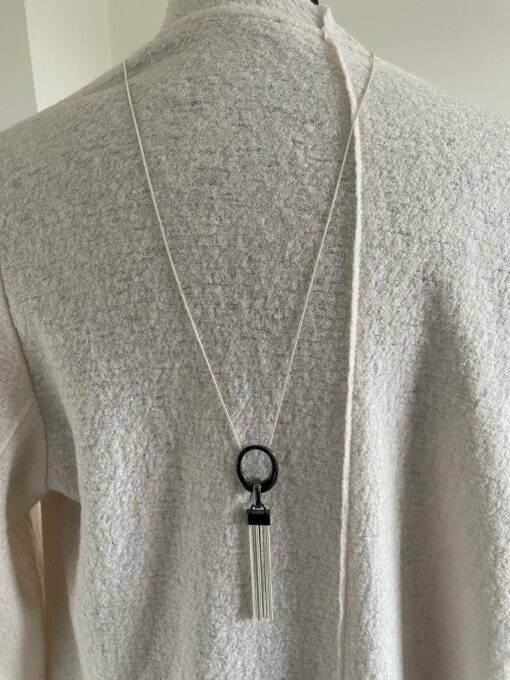 Silver Chained Pendant Necklace - Image 5