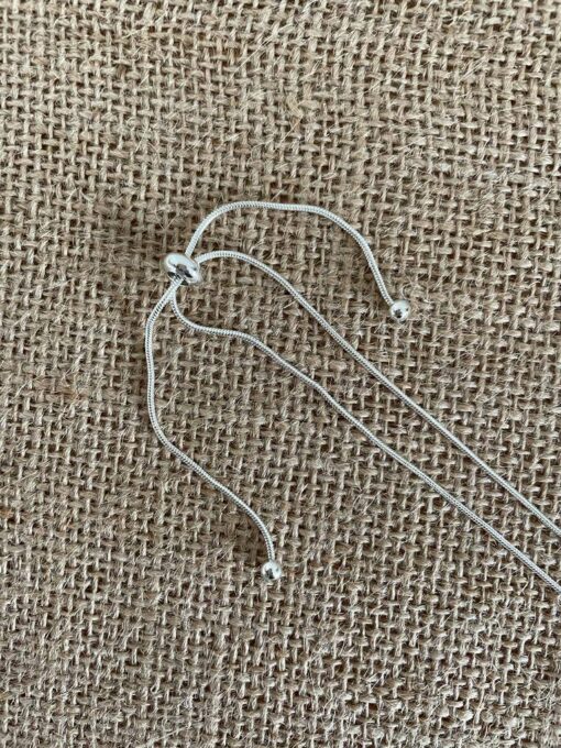 Silver Chained Pendant Necklace - Image 2