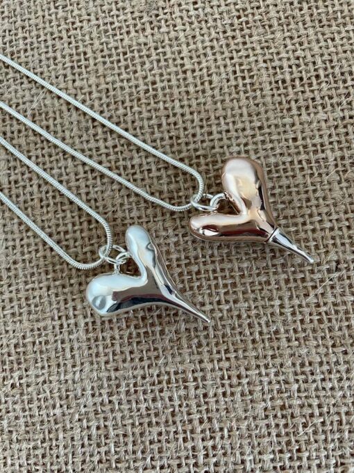 Reversible Heart Necklace - Image 4