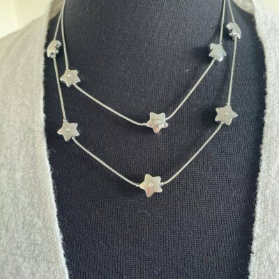 Star Diamond Double Layer Necklace