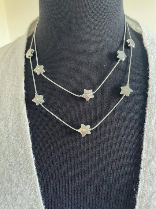 Star Diamond Double Layer Necklace