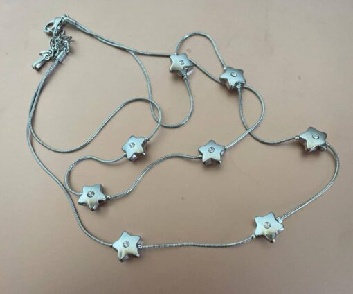 Star Diamond Double Layer Necklace - Image 5