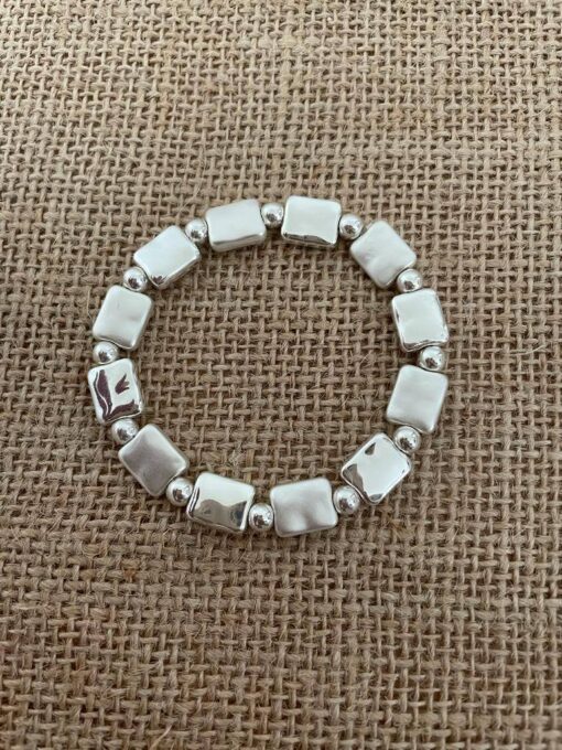 Silver Square Bracelet - Image 2