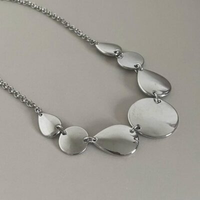 Silver Circle Pendant Necklace