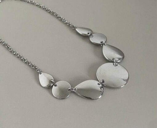 Silver Circle Pendant Necklace