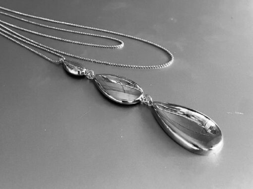 Silver Long Drop Necklace