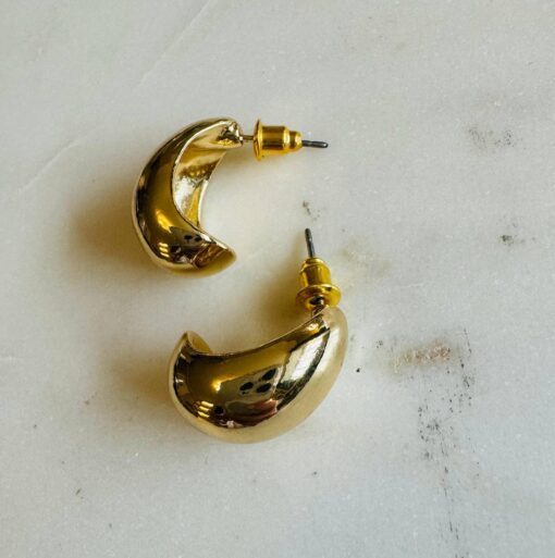 Rose Organic Shape Petal Earrings